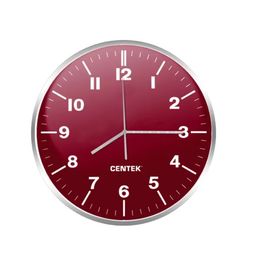  Часы настенные CENTEK СТ-7100 красный 
