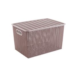  Корзинка VIOLET Вязь 533111 14л 350х245х205 розовый нюд 