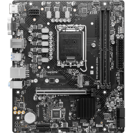  MB s1700 MSI Pro B760M-E DDR4, 2*DDR4, 1*PCIEx16, 1*PCIEx1, 1*M.2, 4*USB3.2Gen1, 8*USB2.0, 4*SATA3.0, 1G, VGA, HDMI, M-ATX, RTL 