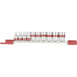  Набор универсальных торцевых головок Matrix 13599 1/4", Spline, CrV, 10шт, 4-13мм 